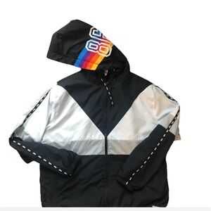 Victoria's Secret Windbreaker Jacket Rainbow Logo